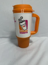 NEW Dunkin Donuts Travel Tumbler Handle What Are You Drinkin? 24 oz Whirley 2012