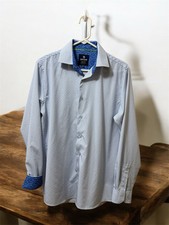 Tom Baine Shirt Mens Medium 15-15.5 Performance Stretch Slim Fit Button Up