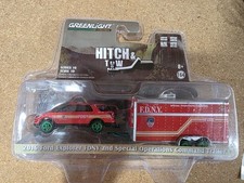 Greenlight 1:64 2016 Ford Explorer FDNY Special Operations Command Trailer Chase