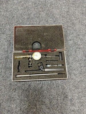 STARRETT  LAST WORD DIAL INDICATOR NO 711 w/ CASE ATTACHMENTS Shown