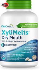 Oracoat Xylimelts Dry Mouth Relief Oral Adhering Discs, 230 Count