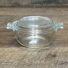 Pyrex Small Casserole Dish 018  with Lid 680-C  Super Cute! Vintage * 10 oz
