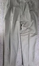 Vintage Dockers Classic Fit Pleated Pants Mens 36(34)x32 Olive Green USA