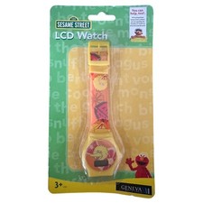 SESAME STREET YELLOW LCD WATCH 1  Clock Time Yellow Big Bird