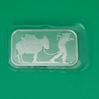 1 oz Silver Art Bar Prospector & Mule
