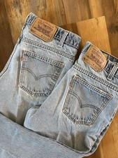 Men s Vintage 1970s Levi s 517 Orange Tab Light Wash Denim Cowboy Broken-In