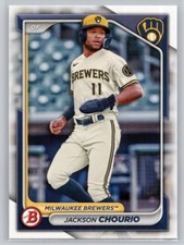 2024 BOWMAN #BP-140 JACKSON CHOURIO PROSPECTS MILWAUKEE BREWERS