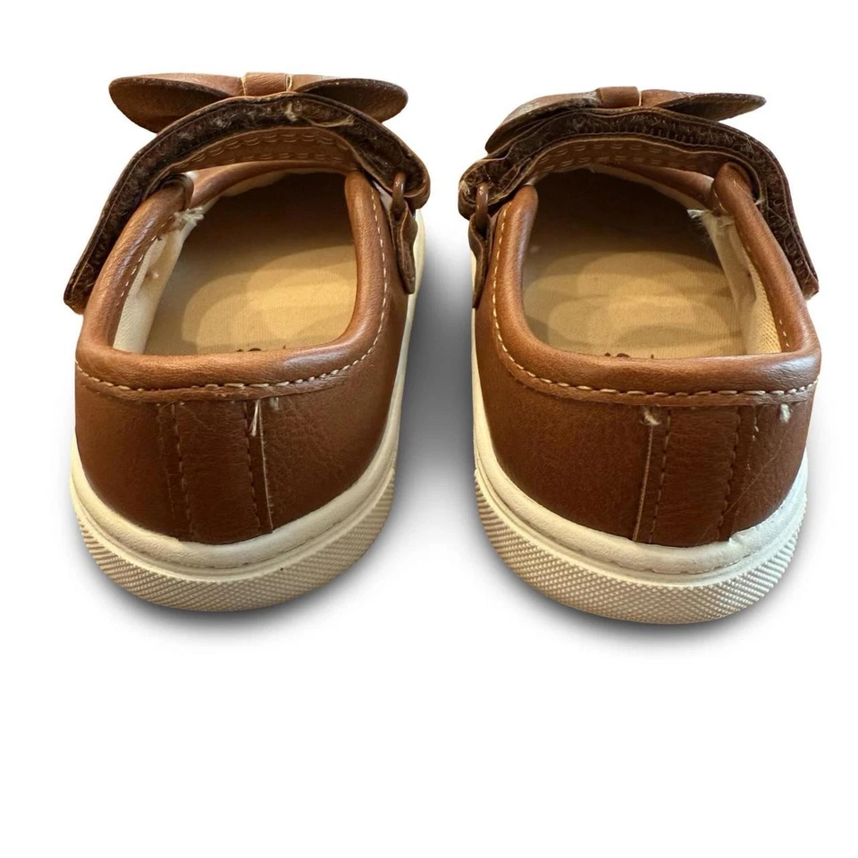 Zapatos con lazo Carter's Baby marrón talla 4 Just One You nuevos con etiquetas gancho y bucle - paquete de 6 Foto 3 de 4