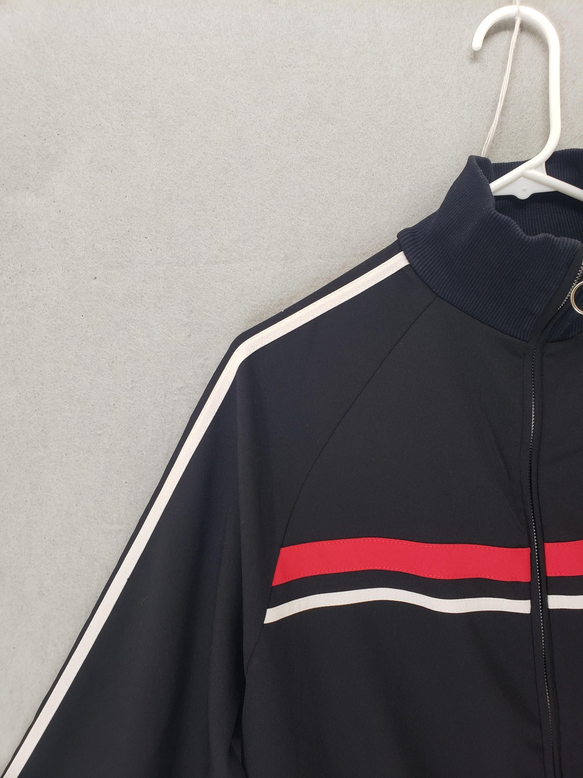 Zara Basic Jacket Womens Small Black Red White Tr… - image 6