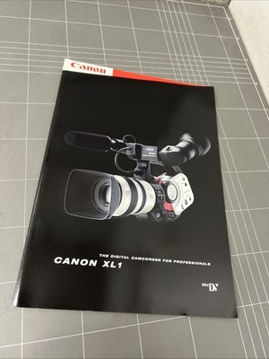 VINTAGE CAMERA BROCHURE PHOTOGRAPH PHOTOGRAPHY CANON XL1 DIGITAL CAMCORDER
