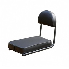 Bike Rear Seat with Backrest Water-Resistant Rear Bike Passenger Seat