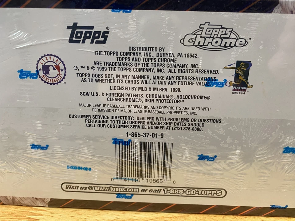 1999 Series 1, Topps Chrome Baseball, Hobby  Factory Sealed, Inserts; Mint - Image 3 of 4