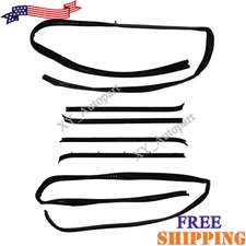 New Window Sweep & Run Channel Weatherstrip Seal Kit 6pc For 81-91 Pickup Truck