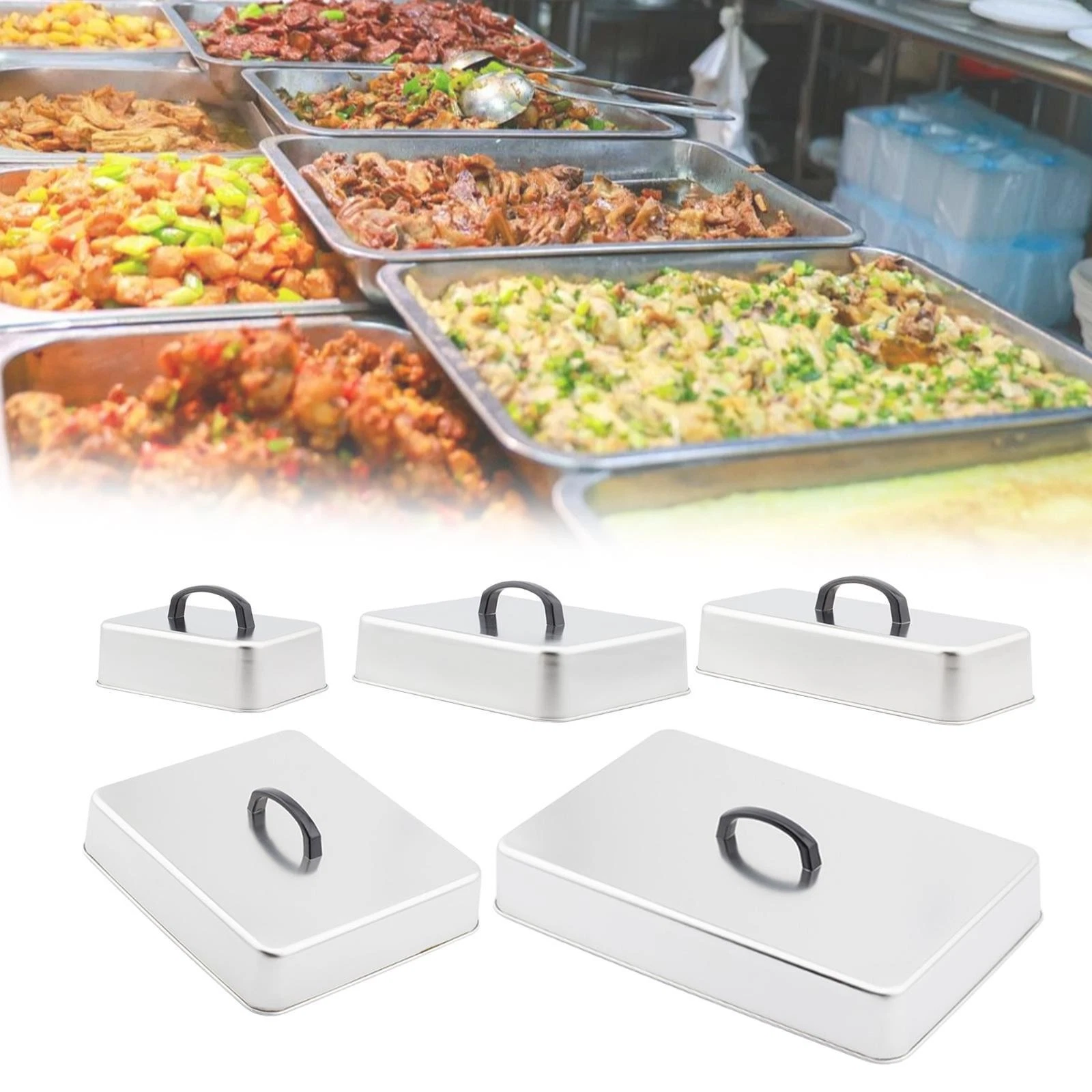 Grill Lid Burger Cover Cheese Melting Dome 201 Stainless Steel Multifunctional
Opens in a new window