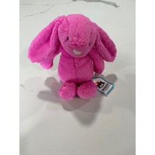 Jellycat Bashful Hot Pink Bunny Rabbit Small Plush Toy Tag attached