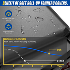 Soft Roll-Up Truck Bed Tonneau Cover for 1999-2006 Chevy Silverado 1500 2500 & G
