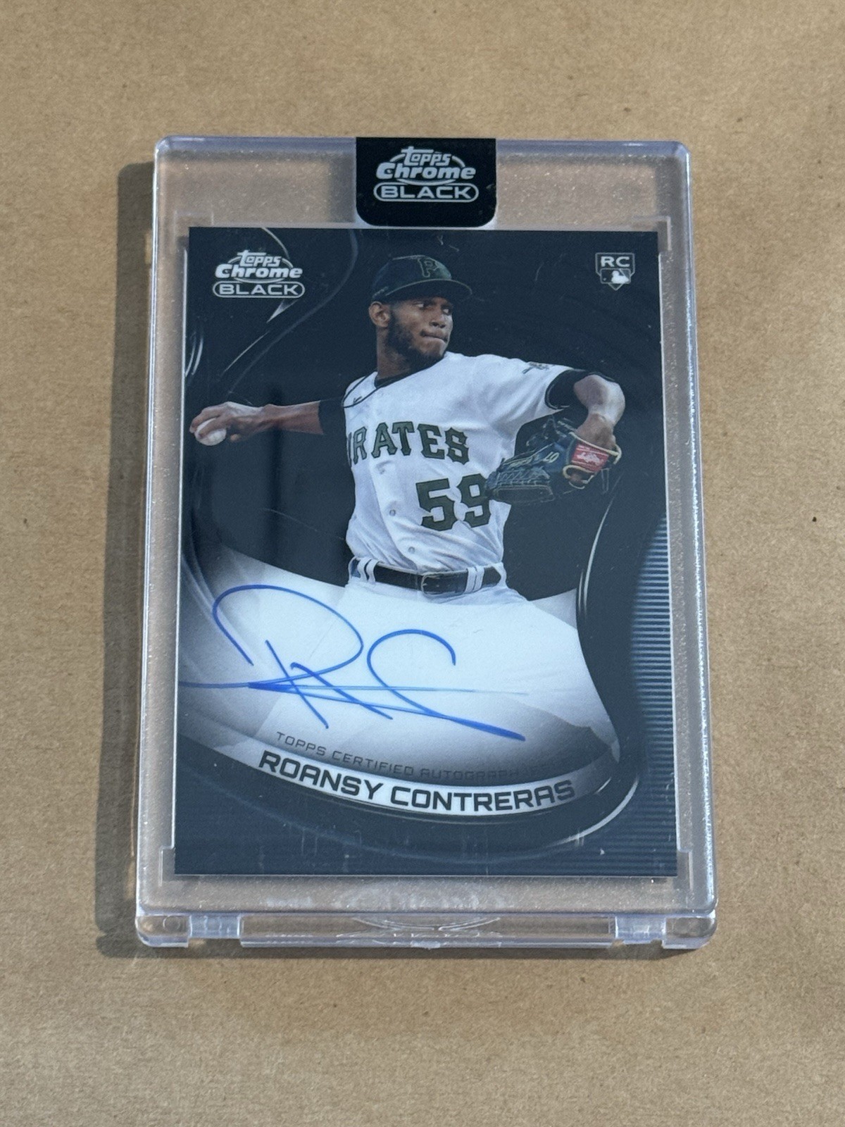 2022 Topps Chrome Black - Autographs Roansy Contreras #CBA-RCO (AU, RC)