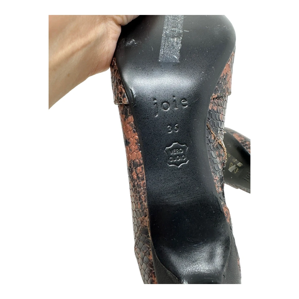Botines Joie Rawly piel de serpiente cuero en relieve talla 36 Foto 3 de 4