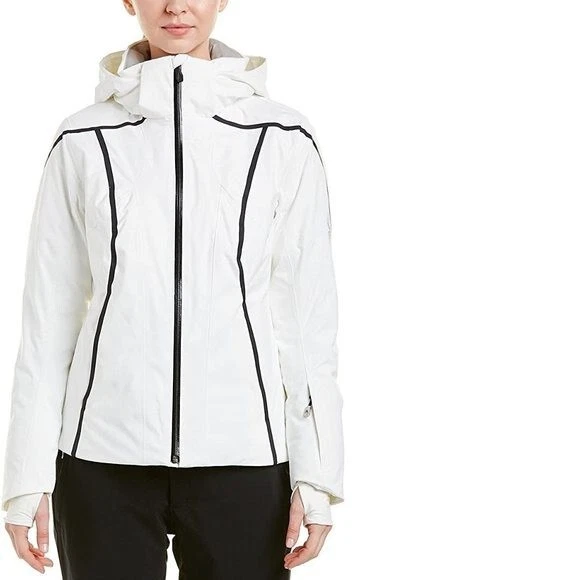Spyder Project Women s Winter Snow Ski Jacket White Size 6 MSRP 349