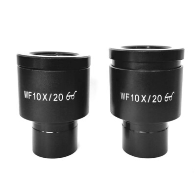 10X Plan Wide Field Eyepiece Diopter Adjustable 23.2mm for Biological Microscope