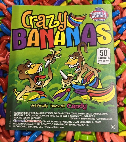 Caramelos con sabor a plátanos locos de 1 libra - Imagen 2 de 2
