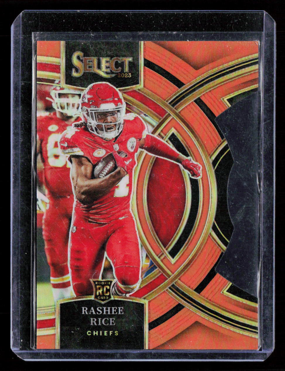 Rashee Rice 2023 Panini Select Orange Prizms Die Cuts Chiefs #132 /399