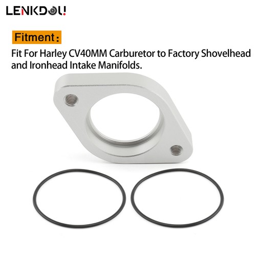 Carburetor Intake Adapter Flange CV40MM For Harley Softail FXST Sportster XLH883 - Picture 3 of 11