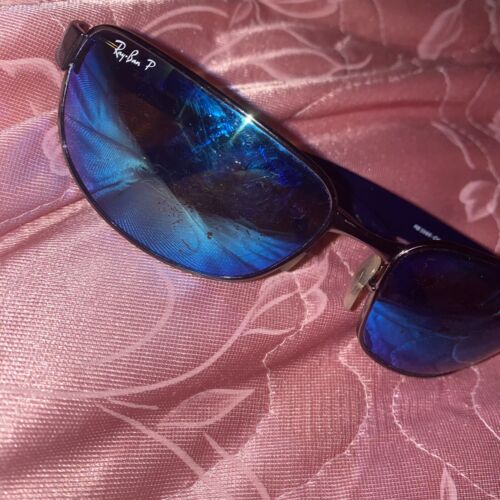 Ray-Ban Chromance Sunglasseses BLU Men RB3566 CH from JAPAN Scratches - Picture 13 of 21