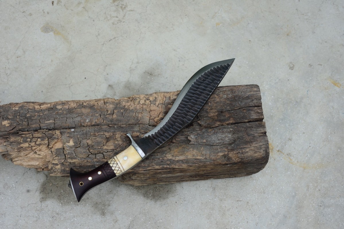 22 Sirupate Kukri Authentic Hand Forged Blade Large Khukuri Camping | INDIA