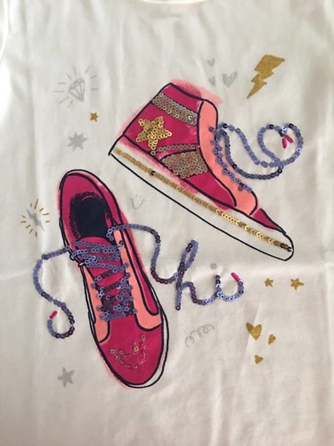 NWT Gymboree Girl Galaxy Club Sneakers Tee /Leggings Outfit 4 5 10 12 - Picture 4 of 9