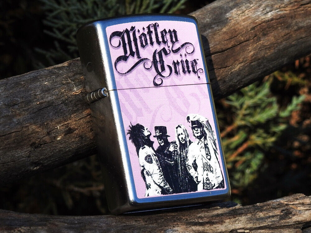 Motley Crue Zippo Lighter - Vince Neil - Tommy Lee - Nikki Sixx - Mick Mars RARE