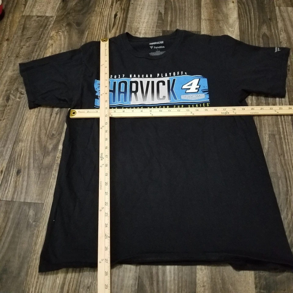 Kevin Harvick 2017 Black Fanatics T-shirt Large Nascar Playoffs - Image 3 of 4