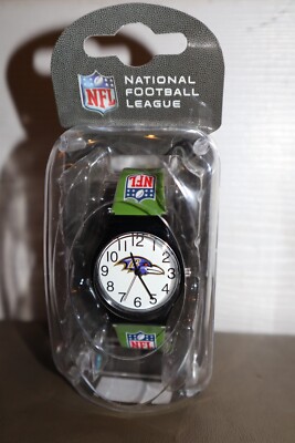 NEW - NFL Baltimore Ravens Unisex Green Watch Game Time Adjustable Straps