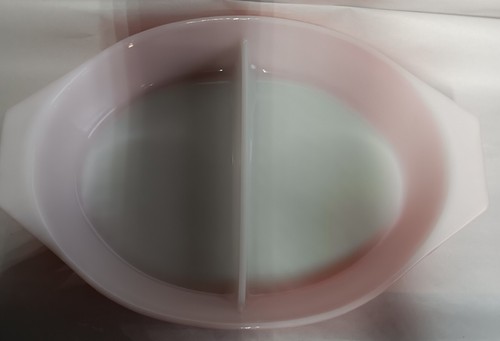Vtg PYREX Pink Daisy 2.5 Qt Divided Casserole Dish NO LID No Chips/No Cracks - Picture 11 of 13