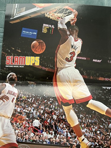 2013 February SLAM Magazine DWYANE WADE Miami Heat #164 w/Wade Posters NBA🏀 - Picture 4 of 6