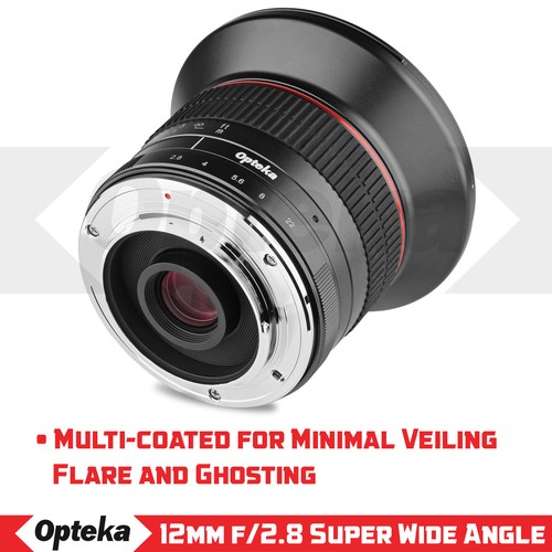 Opteka 12mm f/2.8 Lente gran angular manual para Nikon 1 J5 J4 J3 J2 J1 S2 S1 V3 V2 - Imagen 4 de 12