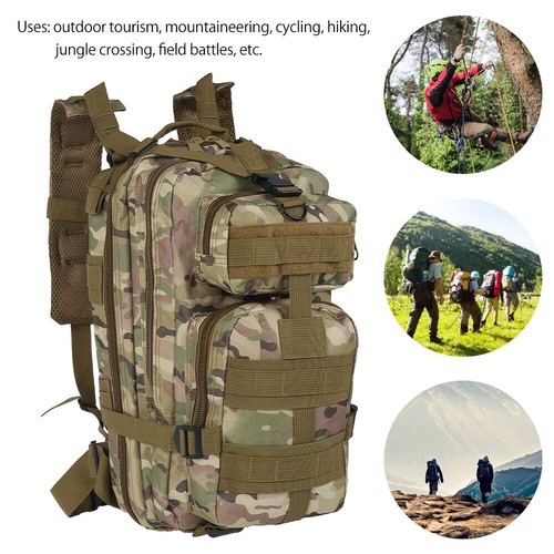 30L Military Tactical Backpack Rucksack Hiking Camping Outdoor Trekking JV - Picture 16 of 16
