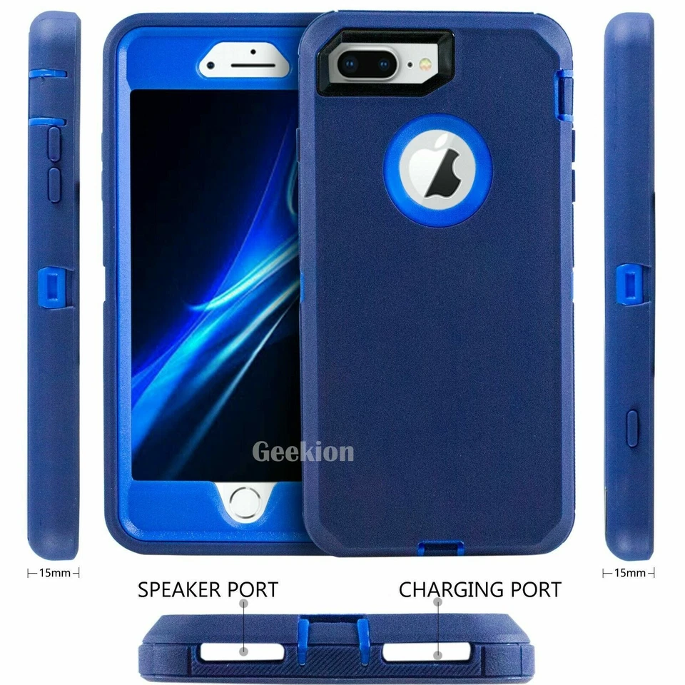 Funda protectora resistente a prueba de golpes para iPhone 6 7 8 Plus SE 2020 + Protector de pantalla Foto 4 de 4