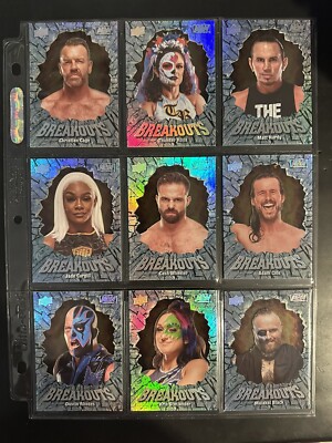 2022 AEW Upper Deck Breakouts Complete Set 1-35 Includes All Shirt Prints