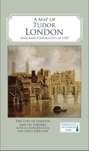 Eine Karte von Tudor London: Englands Hauptstadt im Jahr 1520 (Stadt... Blattkarte, gefaltet - Bild 1 von 2