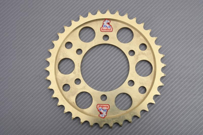 Couronne RENTHAL Ultra Light en aluminium CNC pour jantes DYMAG MHC ROAD RACING pas 532
