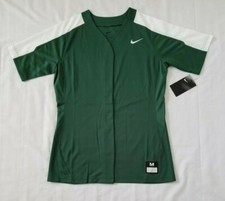 Womens Size Medium Green White Nike Vapor Pro Softball Jersey 881248-342