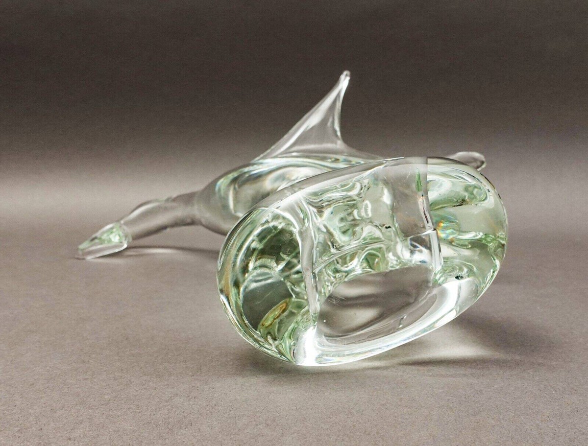 ZANETTI  MURANO  鳥　鴨　ダック　置物　イタリア　ガラス工芸 Licio Zanetti Italy Hand Blown Murano Art Glass Goose Duck