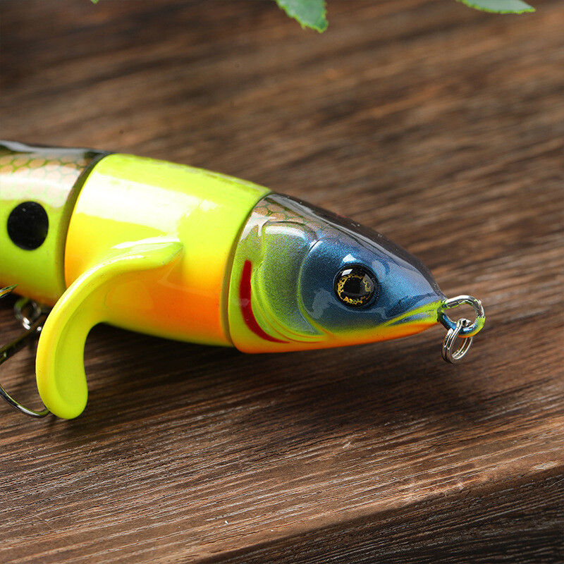 Whopper Plopper Wobbler Gewang Casting Toman Top Water Fishing Lure Rotating Tail Popper 鱼饵 路亚 I.216511242