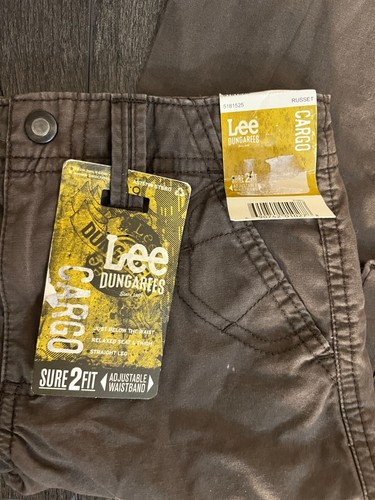 LEE Boys Cargo Sure To Fit Cargo Pants 6S Adjustable Waist Tabs Relaxed Fit New - Picture 3 of 6