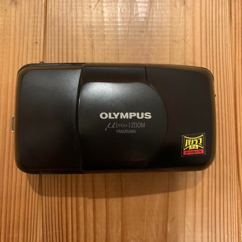 Olympus μ mju Panorama Black 35mm f3.5 Point & Shoot From Japan