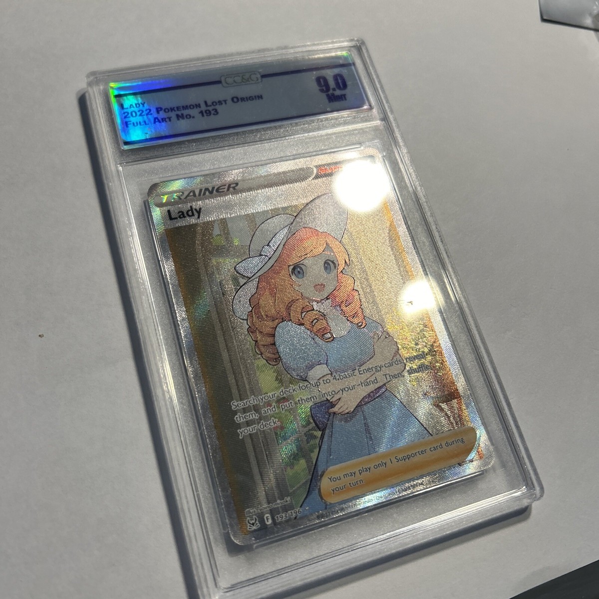 lady trainer pokemon card price CGC 9.5 Lady Full Art Trainer (Graded Card) – Phurion main image 1