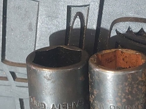 Juego de enchufes de impacto poco profundo SAE de 6 puntos con unidad de 1/4" Snap On (1/4-9/16") 106IMTM - Imagen 9 de 9