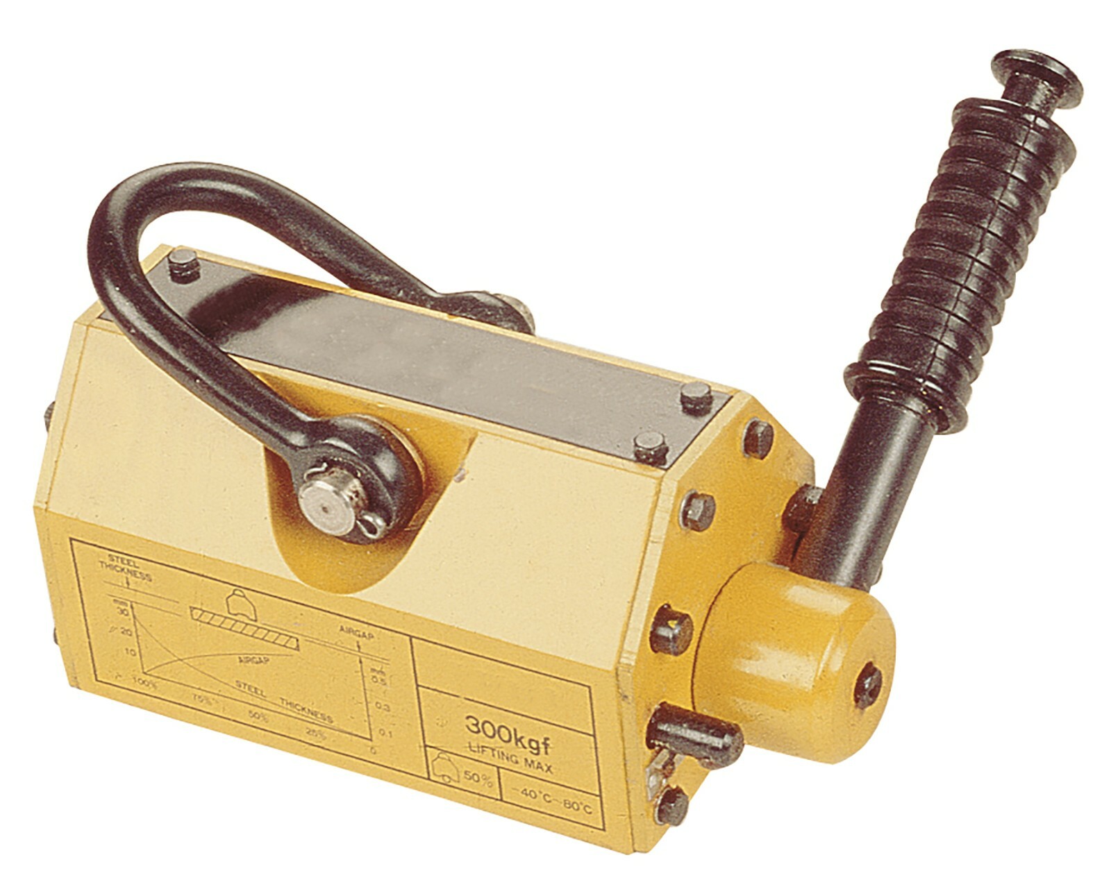 LiftinGear 1000KG Steel Permanent Magnetic Lifting Magnet Lifter Crane Hoist