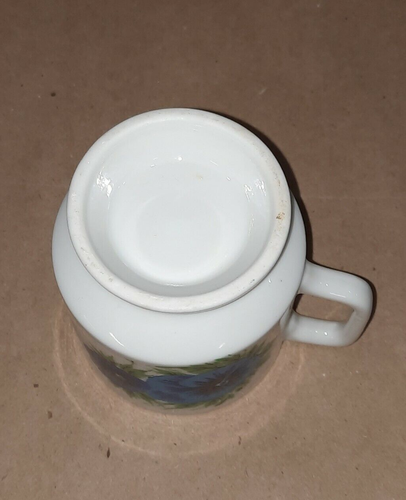 Taza de café retro vintage flor azul - Imagen 7 de 9